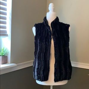 Faux fur vest